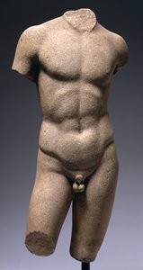 Torso van een naakte jongeling (marmer)